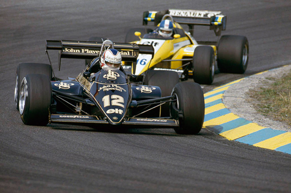 Найджел Мэнселл и Дерек Уорик на Гран При Бразилии 1984 года
