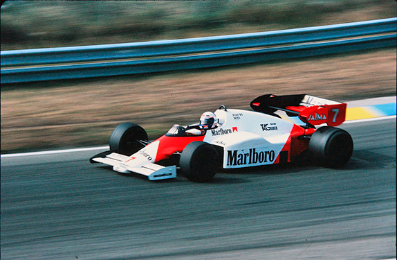 Ален Прост на Гран При Нидерландов 1984 года