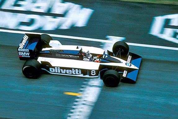 Элио де Анжелис на Brabham