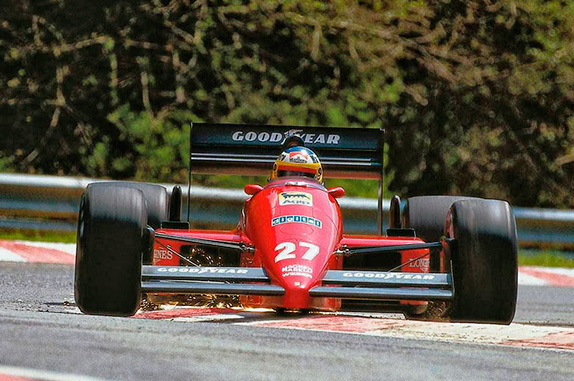 Микеле Альборето, 1987 год. Фото Ferrari