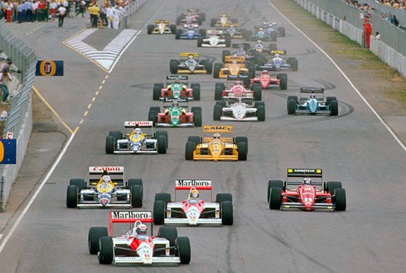 Старт Гран При Австралии 1988 года. Фото McLaren