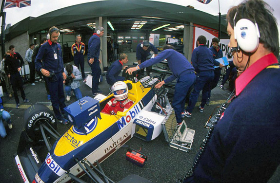 Мартин Брандл за рулём Williams на Гран При Бельгии 1988 года