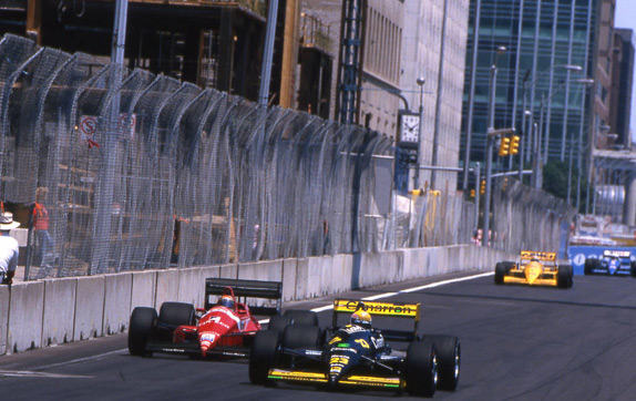 Пьерлуиджи Мартини на Гран При Детройта 1988 года. Фото Minardi