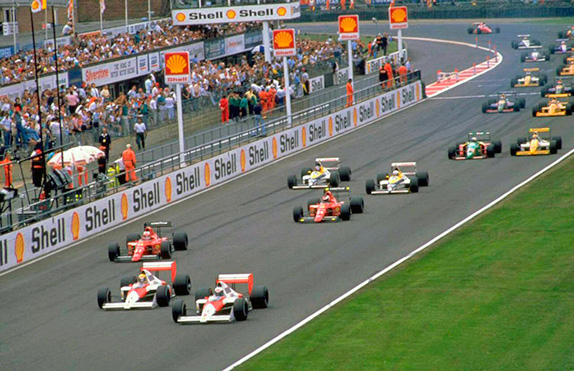 Старт Гран При Великобритании 1989 года