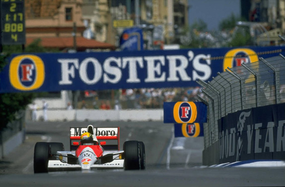 Айртон Сенна на Гран При Австралии 1990 года