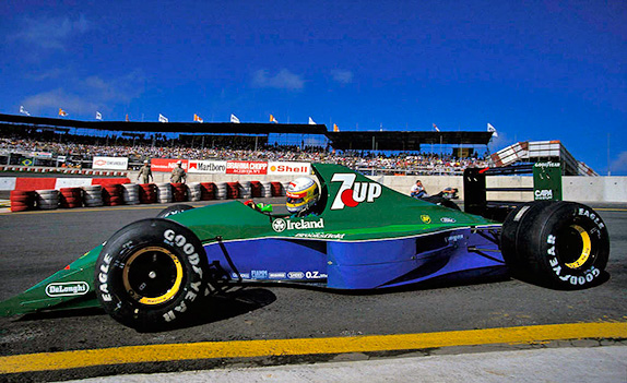 Бертран Гашо на Jordan на Гран При Бразилии 1991 года