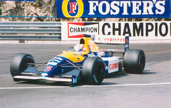 Найджел Мэнселл на Гран При Монако 1991 года. Фото Wiki