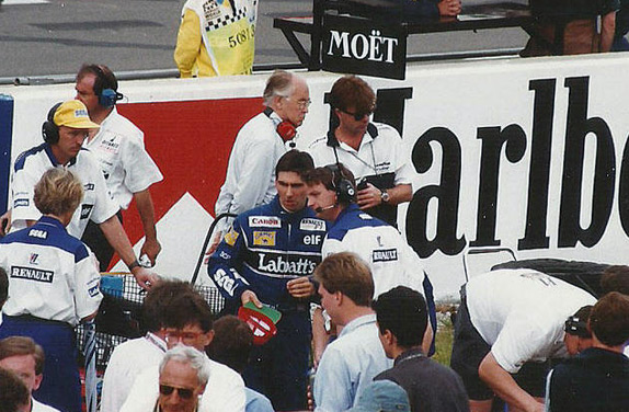 Деймон Хилл перед стартом Гран При Испании 1993 года. Фото Williams