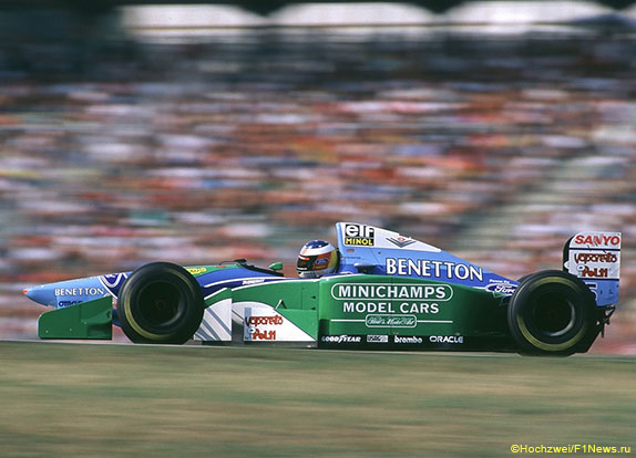Михаэль Шумахер за рулём Benetton, 1994 год
