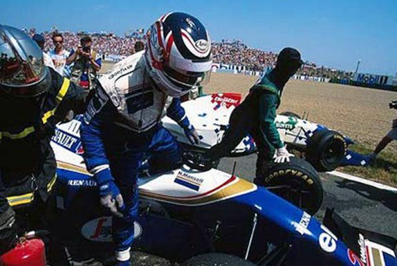 Сход Найджела Мэнселла на Гран При Франции 1994 года