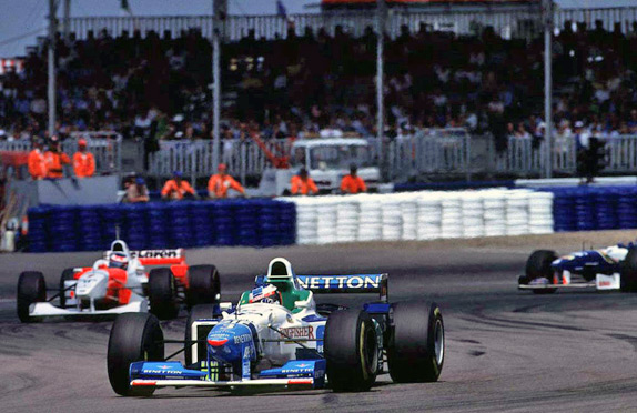 Жан Алези на Гран При Великобритании 1996 года