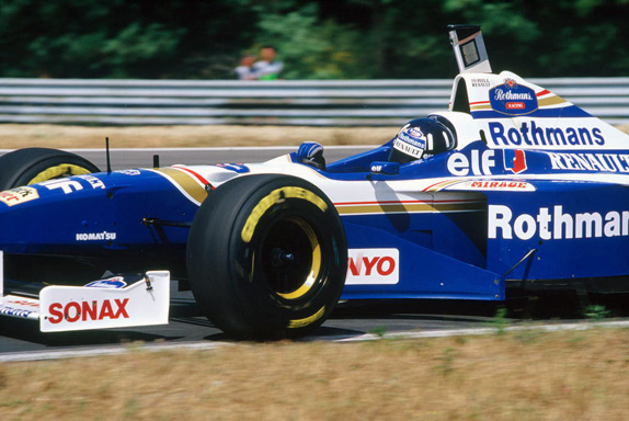 Деймон Хилл на Гран При Венгрии 1996 года. Фото Williams