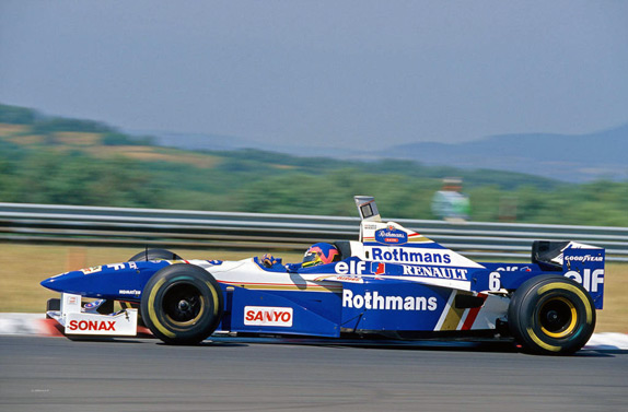 Жак Вильнёв на Гран При Венгрии 1996 года. Фото Williams