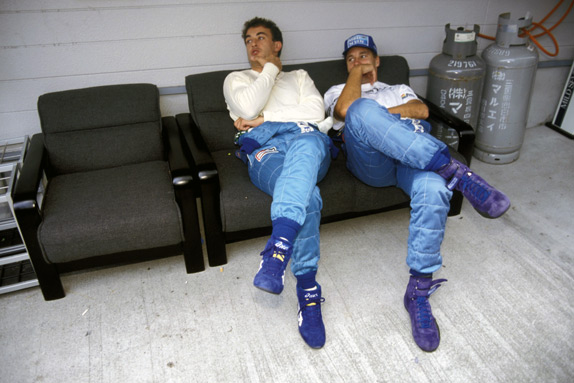 Жан Алези и Герхард Бергер на Гран При Японии 1997 года