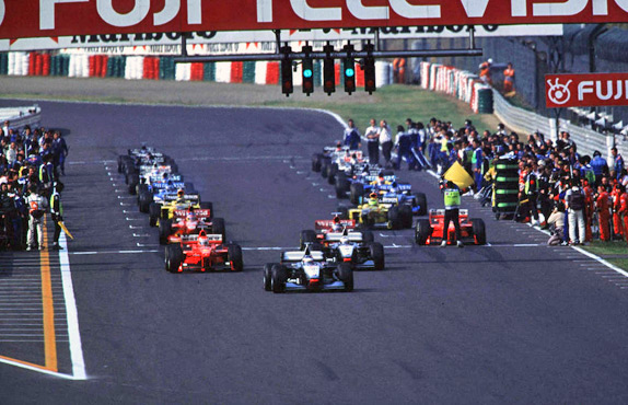 Третий третий прогревочный круг Гран При Японии 1998 года. Фото McLaren