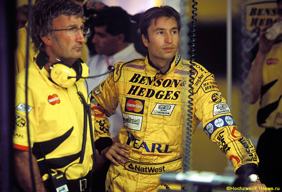 Эдди Джордан и Хайнц-Харальд Френтцен на Гран При Венгрии 1999 года