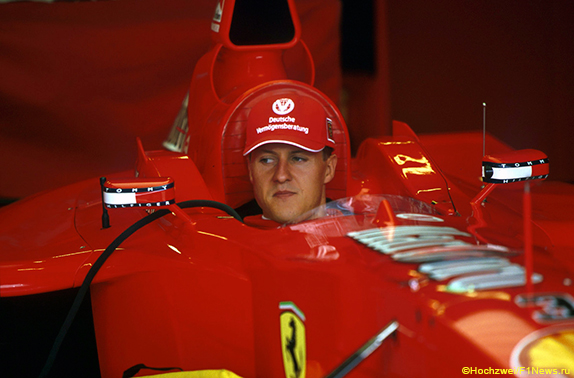 Михаэль Шумахер на Гран При Бельгии 2000 года