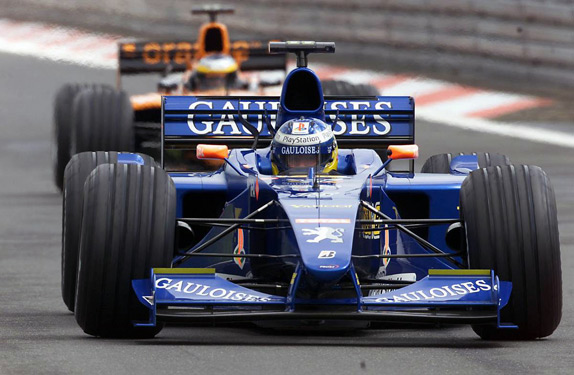 Ник Хайдфельд на квалификации Гран При Европы 2000 года. Фото XPB