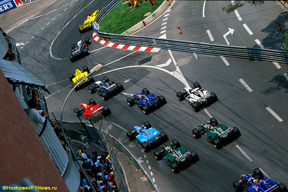 Старт Гран При Монако 2000 года