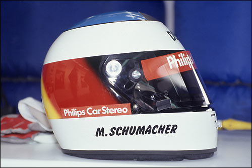Гран При Бельгии'91. Шлем Михаэля Шумахера