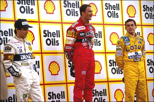 Подиум Гран При Великобритании'87