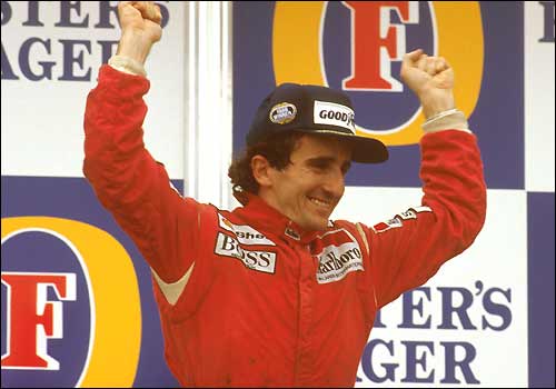 Ален Прост. Подиум Гран При Австралии'86