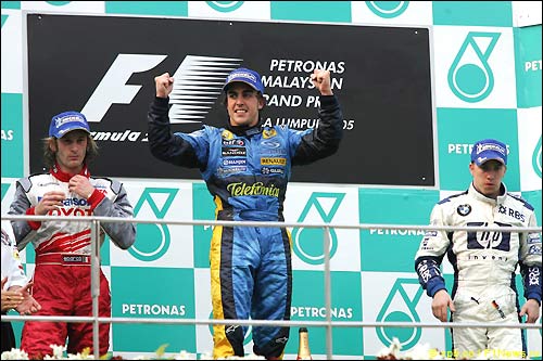 Подиум Гран При Малайзии 2005 года