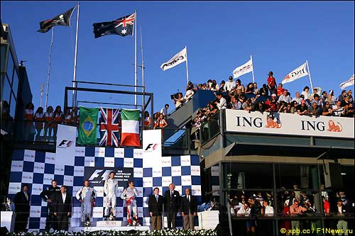 Подиум Гран При Австралии 2009 года