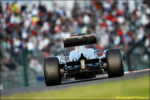 Дженсон Баттон на трассе Гран При Японии
