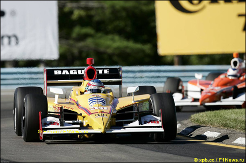 Бертран Багетт на этапе серии IndyCar в Уоткинс-Глене