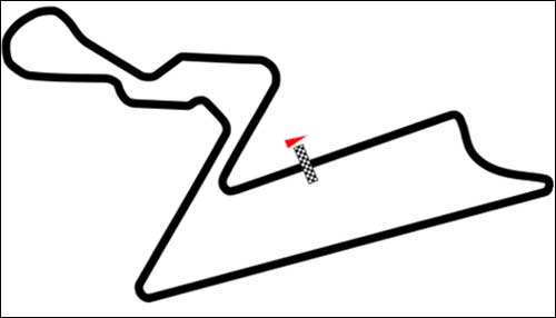 Схема трассы Гран При Индии