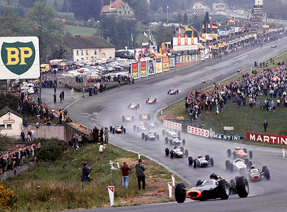 Старт Гран При Бельгии 1965 года