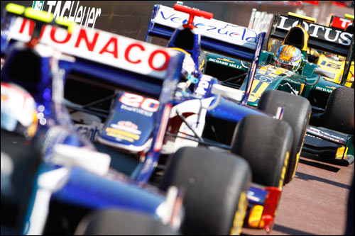 Машины GP2 в Монако