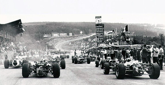 Старт Гран При Бельгии 1966 года