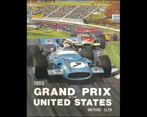 Официальная афиша Гран При США 1969 года