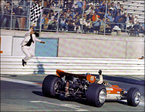 Йохен Риндт выигрывает Гран При США 1969 года