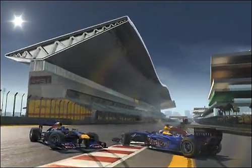 Кадр из видеоролика Red Bull Racing, посвященного индийской трассе