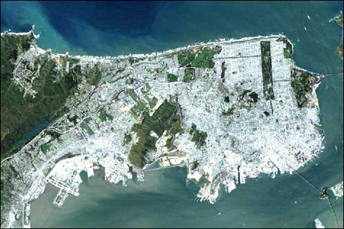 Сан-Франциско, снимок со спутника