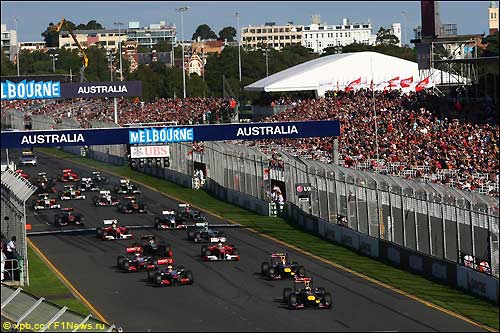 Старт Гран При Австралии, 2011 год