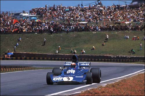 Джеки Стюарт на Гран При Бразилии 1973 года