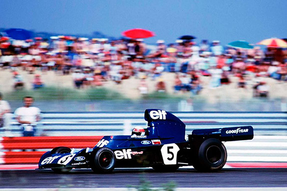 Джеки Стюарт на Гран При Франции 1973 года