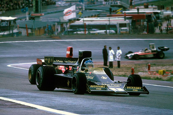 Ронни Петерсон и Ники Лауда на Гран При Испании 1974 года