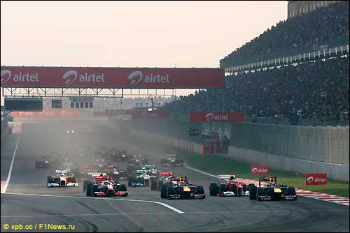 Старт Гран При Индии 2011 года