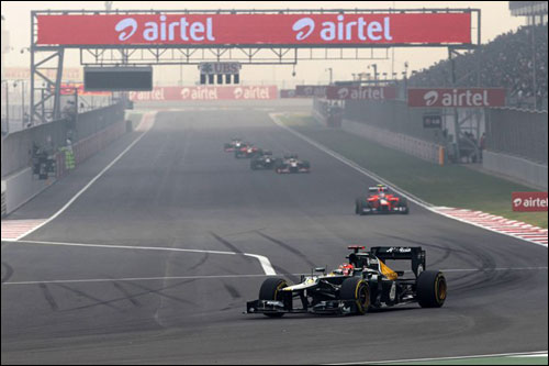 Хейкки Ковалайнен на Гран При Индии