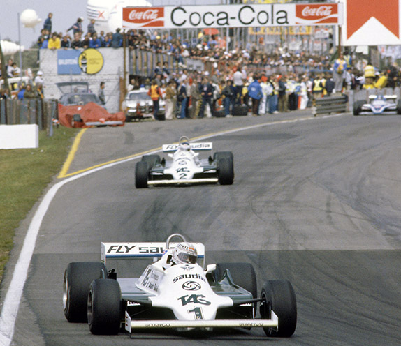 Алан Джонс и Карлос Ройтеман на Гран При Бельгии 1981 года