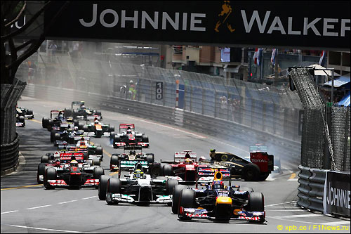 Старт Гран При Монако 2012 года