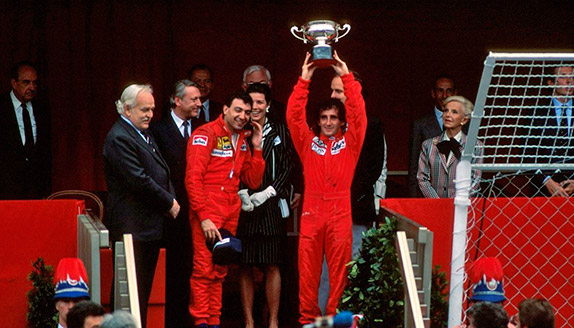 Подиум Гран При Монако 1985 года