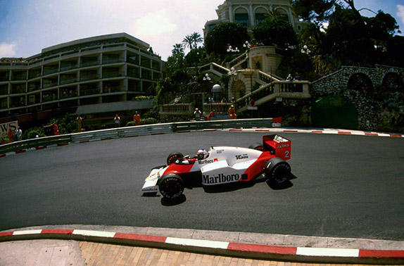 Ален Прост на Гран При Монако 1985 года