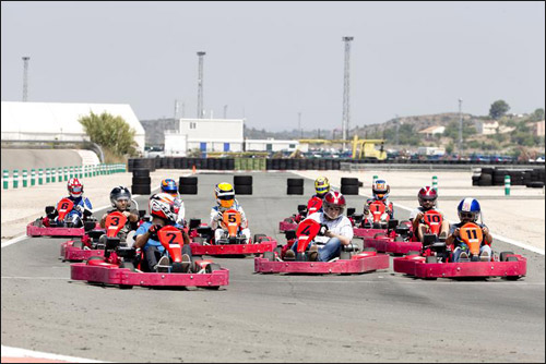 Картинговая гонка в Валенсии с участием пилотов GP3