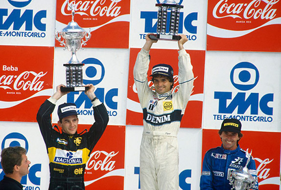 Подиум Гран При Бразилии 1986 года